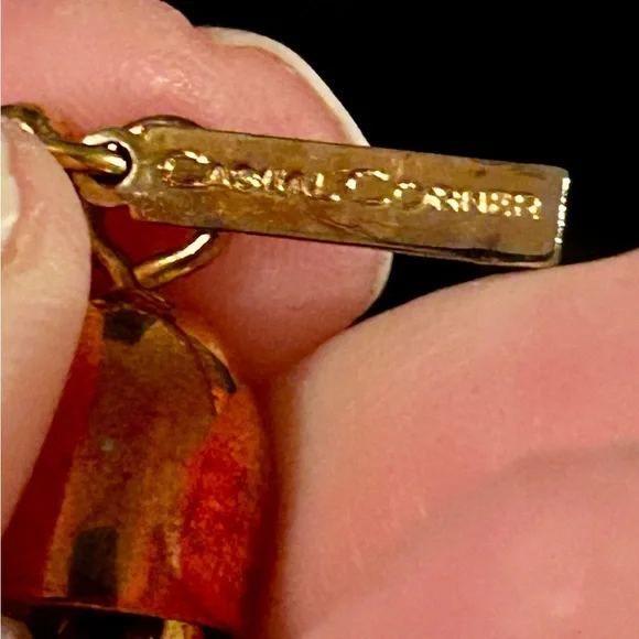 Vintage Pink and Gold Butterfly broach on a “Casual Corner” Necklace - Picture 4 of 8